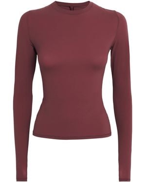 Skims Fits Everybody Long-Sleeve T-Shirt - Purple