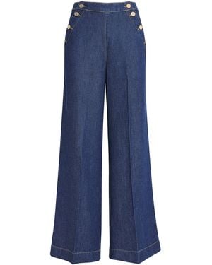 Claudie Pierlot Wide-Leg Jeans - Blue
