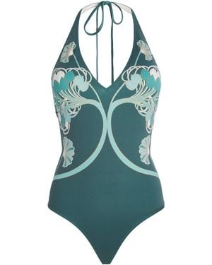 La DoubleJ Printed Sexy Swimsuit - Green