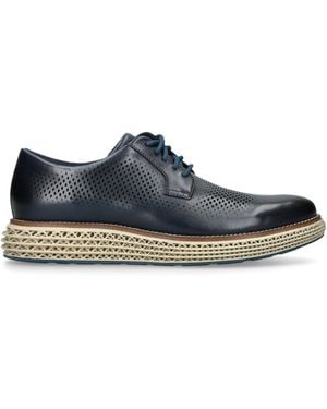Cole Haan Leather Øriginalgrand Skyweave Oxford Trainers - Blue