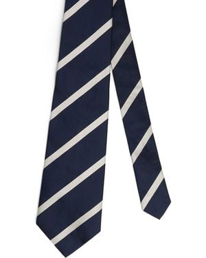 dunhill Silk Printed Tie - Blue