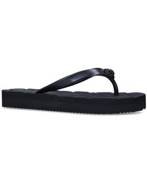 Kurt Geiger Kensington Q Two-Post Rubber Flip Flops - Black