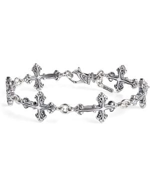 Emanuele Bicocchi Large Sterling Multi-Cross Avelli Bracelet - Metallic