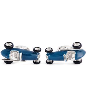 Deakin & Francis Sterling Racing Car Cufflinks - Blue