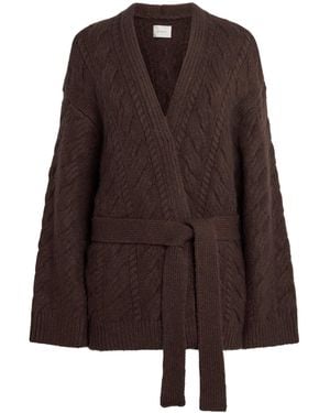 Doen Wool-Cashmere Alpine Cardigan - Brown