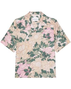 Givenchy Silk Floral Print Shirt - Grey
