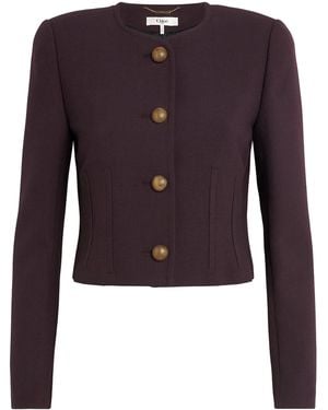 Chloé Virgin Wool Darted Jacket - Blue