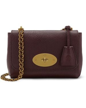 Mulberry Leather Lily Shoulder Bag - Purple