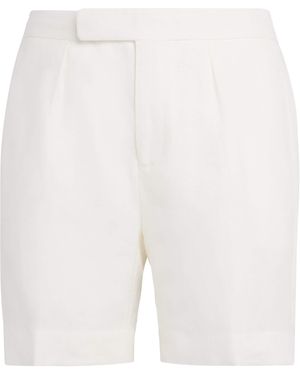 Ralph Lauren Linen Davis Shorts - White