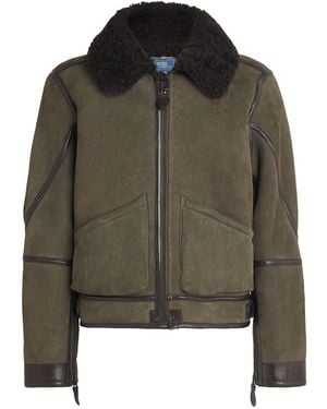 Polo Ralph Lauren Shearling Flight Jacket - Green