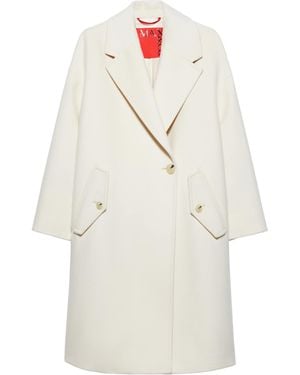 MAX&Co. Wool-Cashmere Overcoat - White