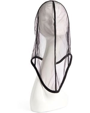 Rick Owens Tulle Helmet - White