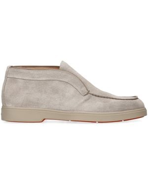 Santoni Suede Andvari Ankle Boots - Grey