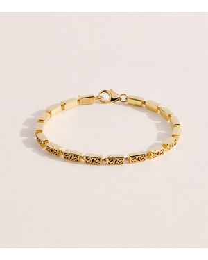 Suzanne Kalan Thick Block-Chain Bracelet - Metallic