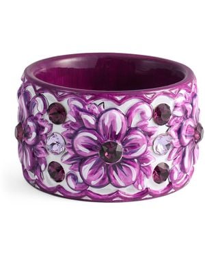 Dolce & Gabbana Majolica Print Bracelet - Purple