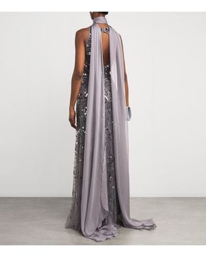 Zuhair Murad Chiffon Scarf - Gray