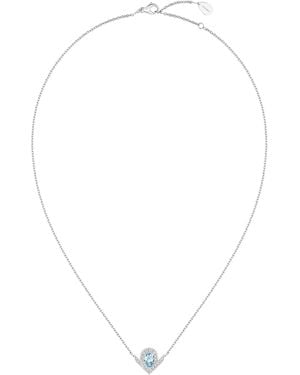 Chaumet Diamond And Aquamarine Joséphine Aigrette Pendant Necklace - White