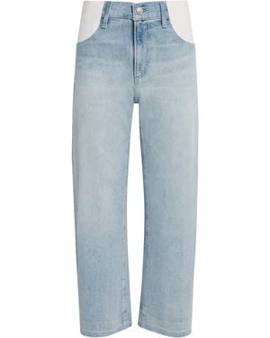 PAIGE Maternity Arellia Barrel-Leg Jeans - Blue