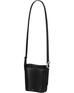 Cartier Mini Leather Panthère De Bucket Bag - Black