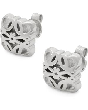 Loewe Anagram Bombé Stud Earrings - Metallic