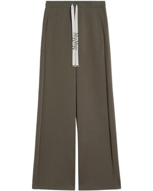 Max Mara Cotton-Blend Straight Sweatpants - Green