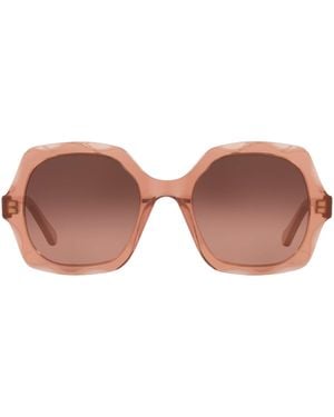 Chloé Acetate Olivia Rectangle Sunglasses - Pink