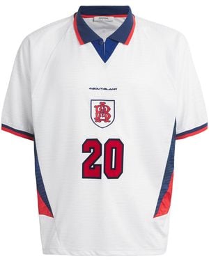 About Blank Monogram Football Jersey T-Shirt - White