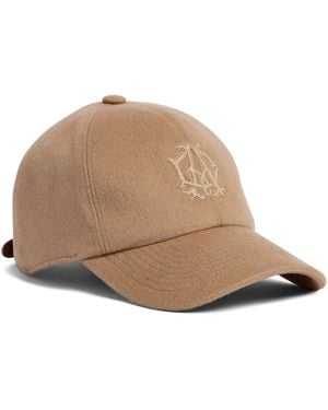 dunhill Camel Hair Logo Baseball Cap - Brown
