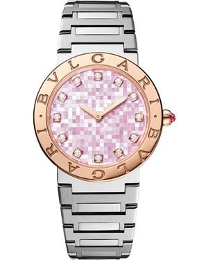 BVLGARI Stainless Steel And Watch - Pink