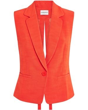 Claudie Pierlot Sleeveless Blazer - Red