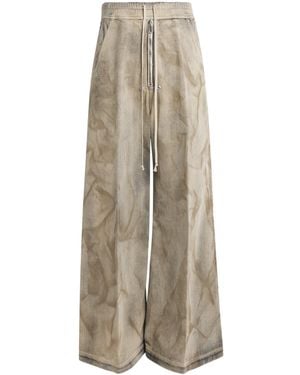 Rick Owens Denim Bela Wide-Leg Trousers - Natural