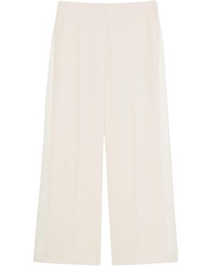 Marina Rinaldi Wide-Leg Tailored Trousers - White