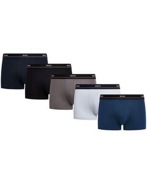 BOSS Cotton-Stretch Essential Trunks - Blue
