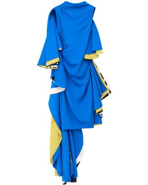 Loewe Jersey Draped Dress - Blue