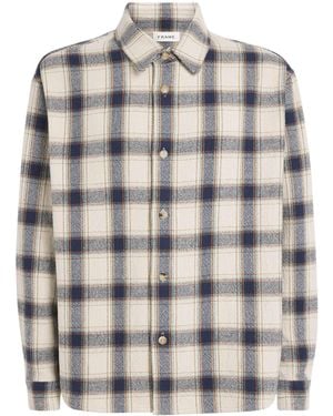 FRAME Cotton-Blend Check Overshirt - Multicolour