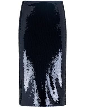 Tom Ford Sequin Pencil Skirt - Blue