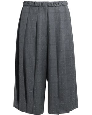 Sandro Wool Embellished Culottes - Grey