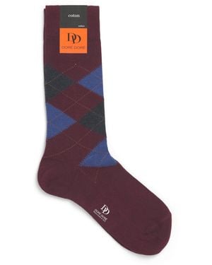 Doré Doré Argyle Socks - Purple