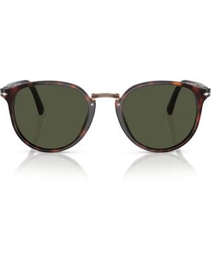Persol Acetate Rounded Square Sunglasses - Green