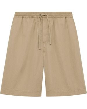 Loewe Cotton Logo-Pocket Shorts - Natural