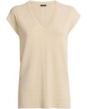 JOSEPH Grid Knit Tank Top - Natural