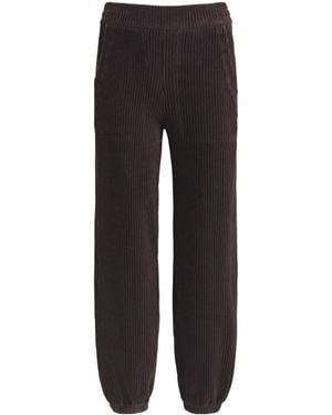 ME+EM Corduroy Cuffed Trousers - Black