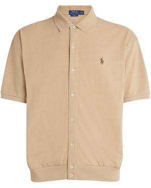 Polo Ralph Lauren Cotton Featherweight Mesh Polo Shirt - Natural