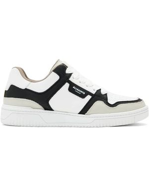 AllSaints Leather Regan Plus Low-Top Trainers - White