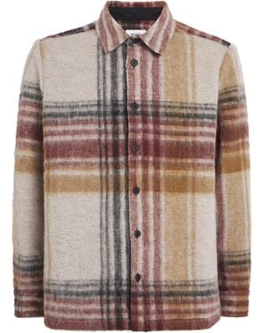 Wax London Brushed Check Overshirt - Brown