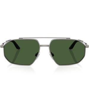 Dolce & Gabbana Metal Pilot Sunglasses - Green