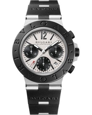 BVLGARI Aluminium And Titanium Chronograph Watch - Grey