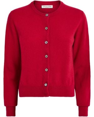 Johnstons of Elgin Cashmere Iris Cardigan - Red