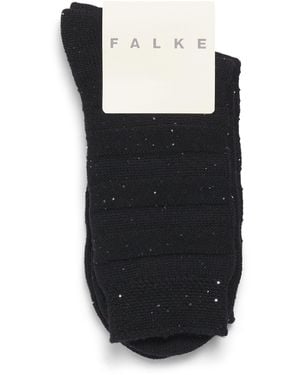 FALKE Wool-Blend Sequin-Embellished Socks - Black