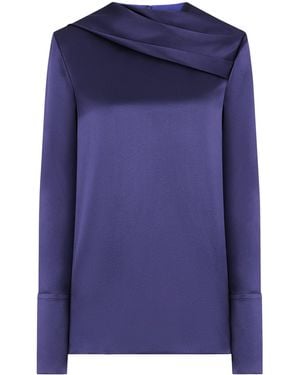 Tom Ford Silk Georgette Blouse - Blue